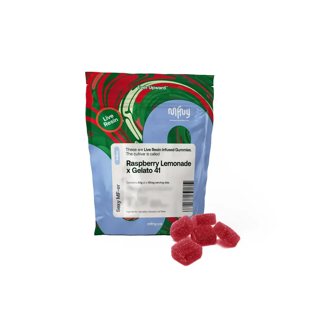 Product MFNY - Raspberry Lemonade x Gelato - 100mg -  Live Resin Gummies