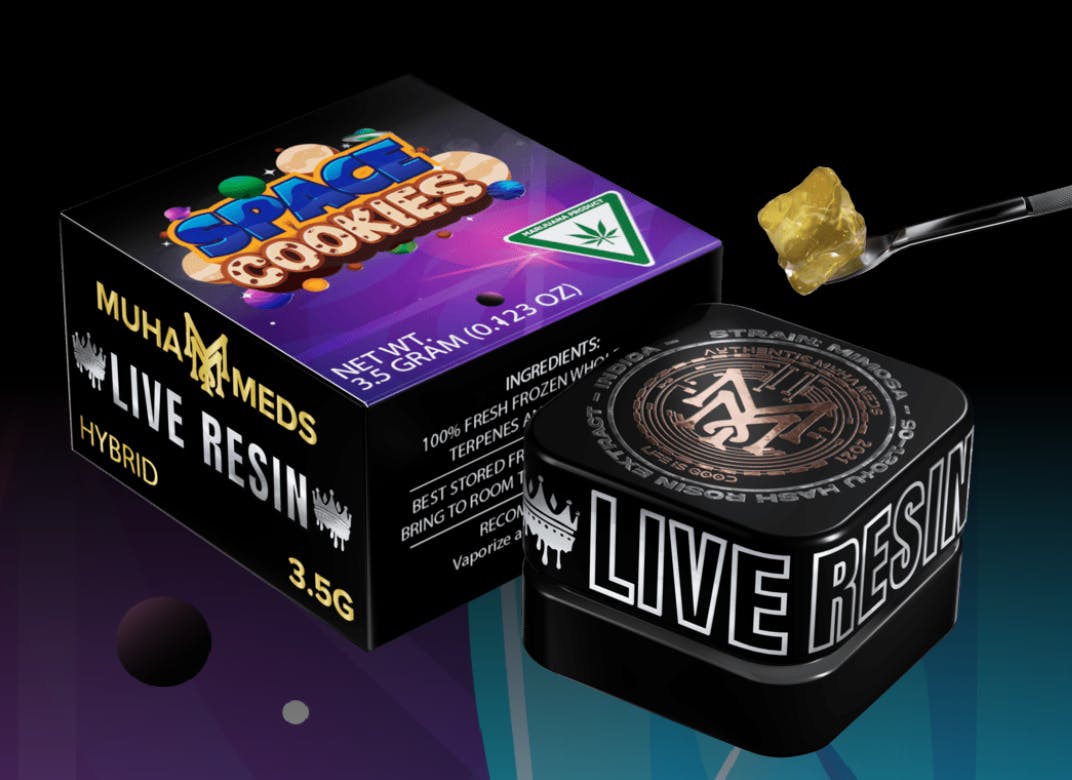 Muha Meds | 3.5G Live Resin - Space Cookies