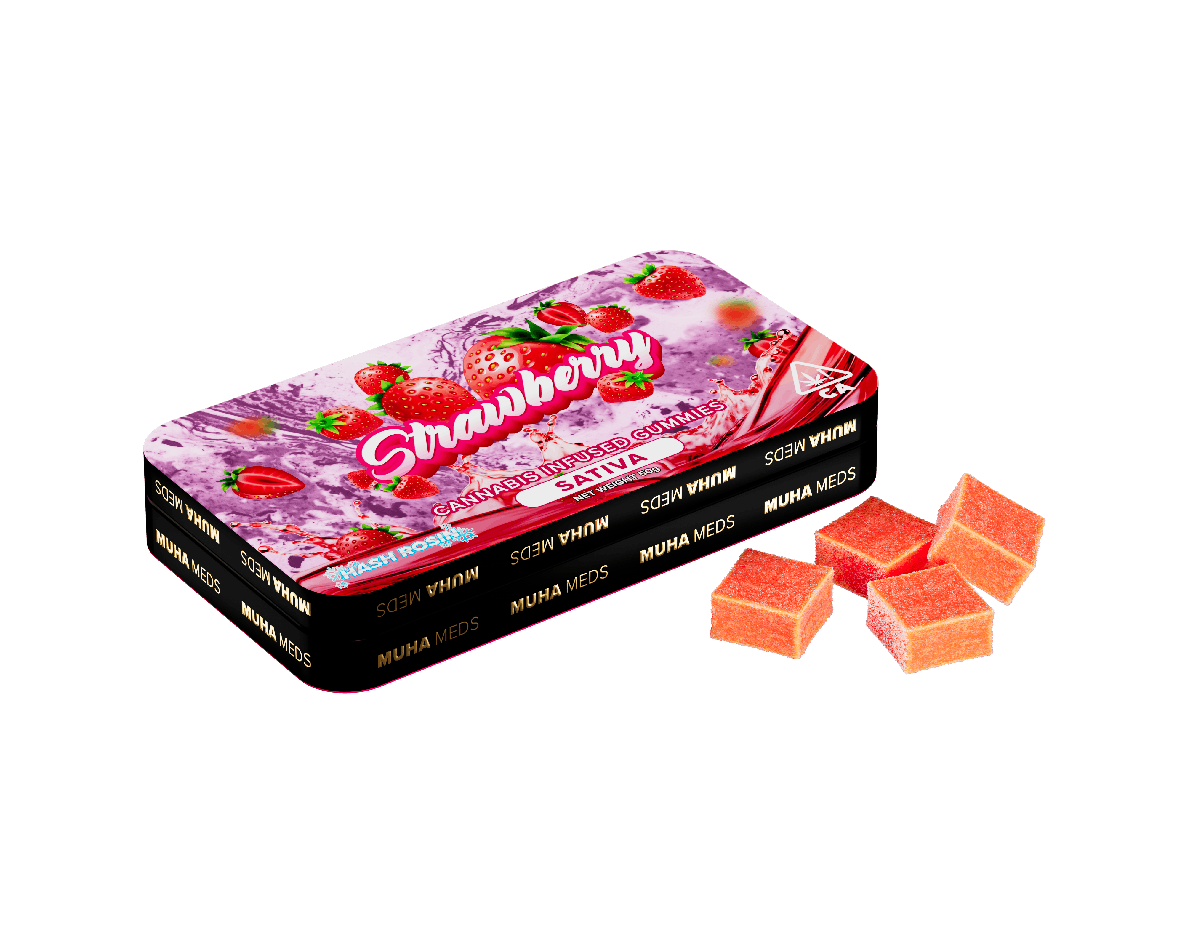 Mambas - 200mg Rosin Gummies - Strawberry