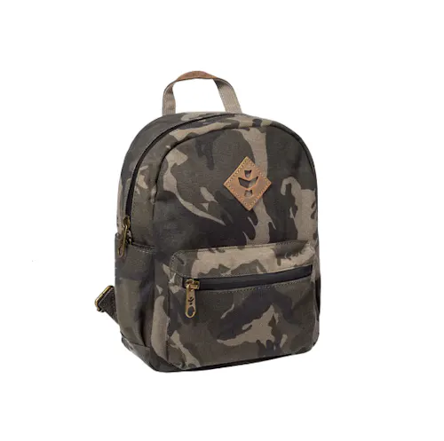 Revelry – Shorty Backpack Leopard Canvas Exterior-active
