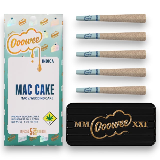 Ooowee - 5/1G Infused PreRoll - Mac Cake - 5g