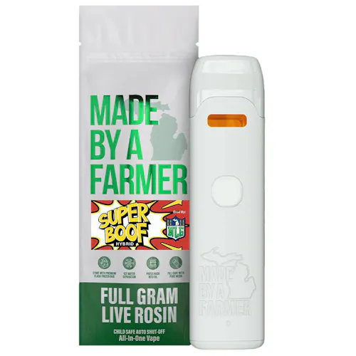 Made By A Farmer – 1g Live Rosin Disposable Vape – Super Boof-active