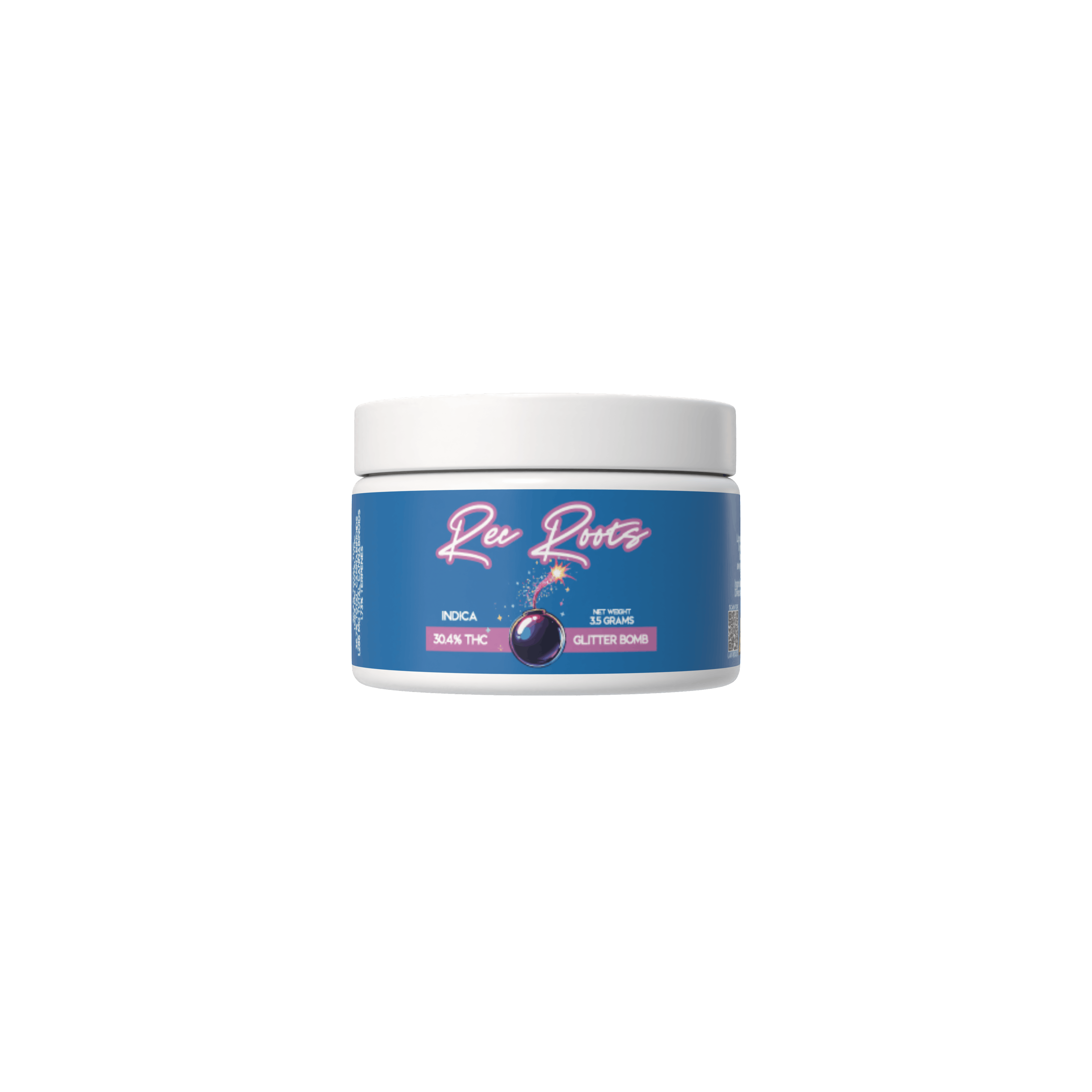Rec Roots | 3.5 flower jar | Glitter Bomb