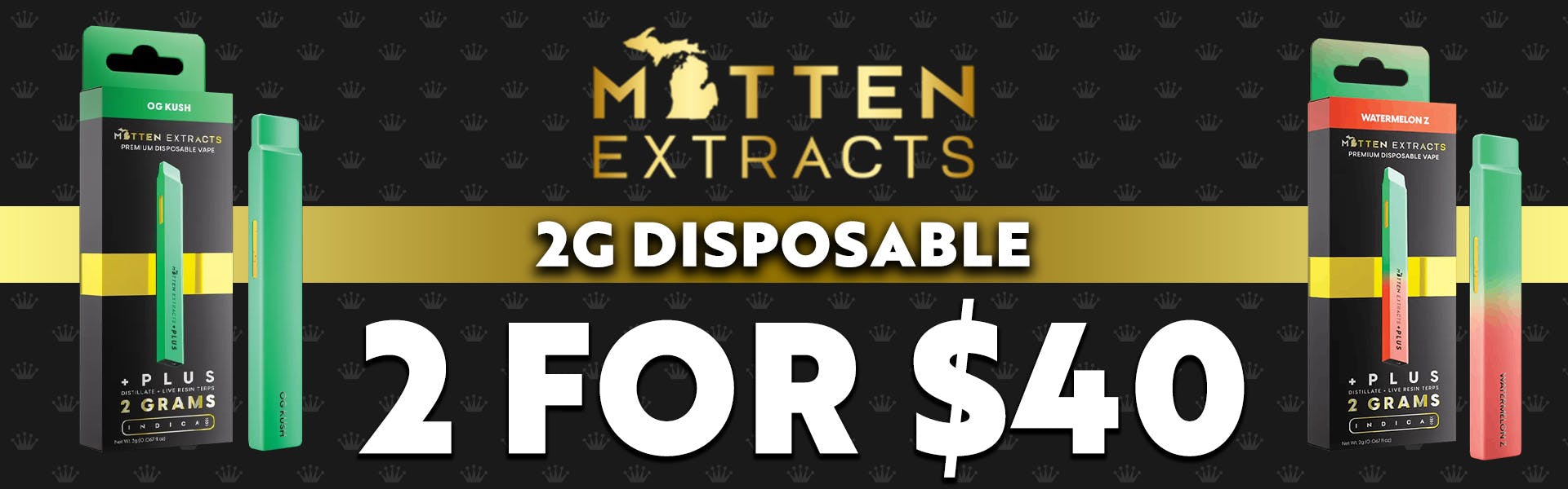 Mitten Extract 2G Disposable  2/$40