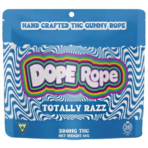 Dope Rope Totally Razz Gummy Rope 200mg THC | The Fire Station