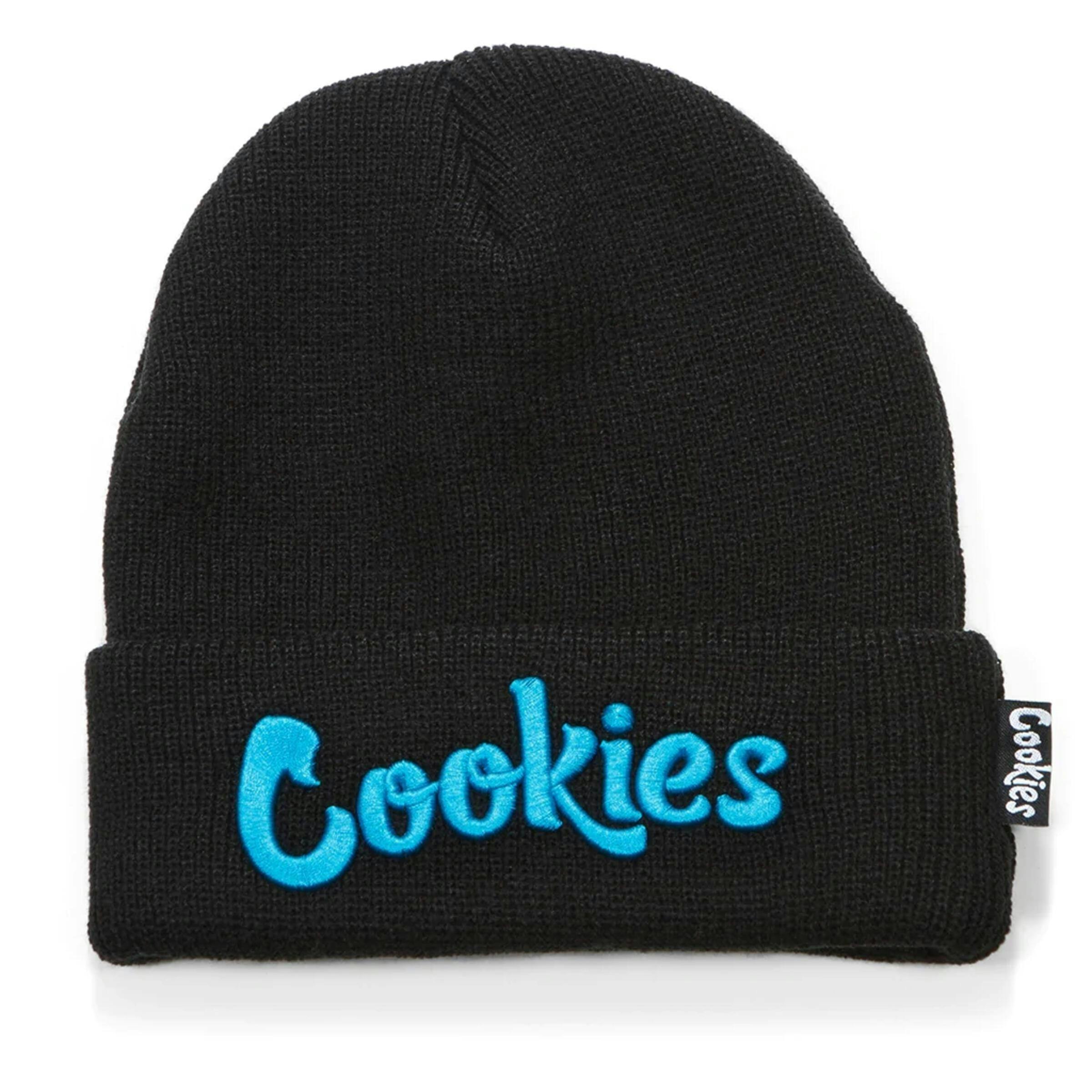 Cookies | Script Beanie | Black & Blue