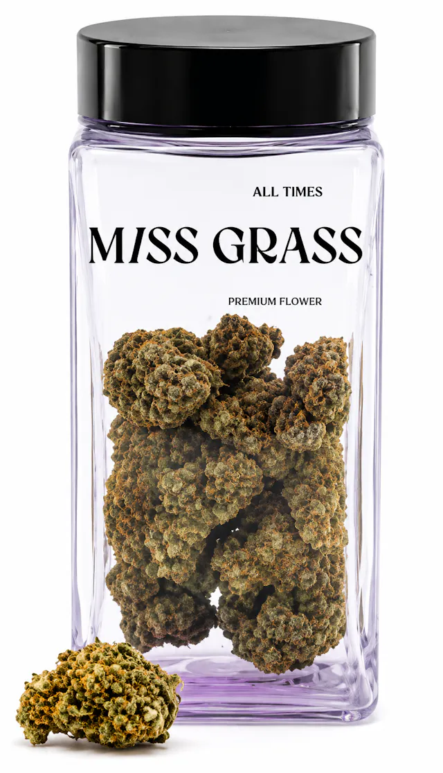 Miss Grass Smalls All Times Grape Kush 14g (indica, small buds)