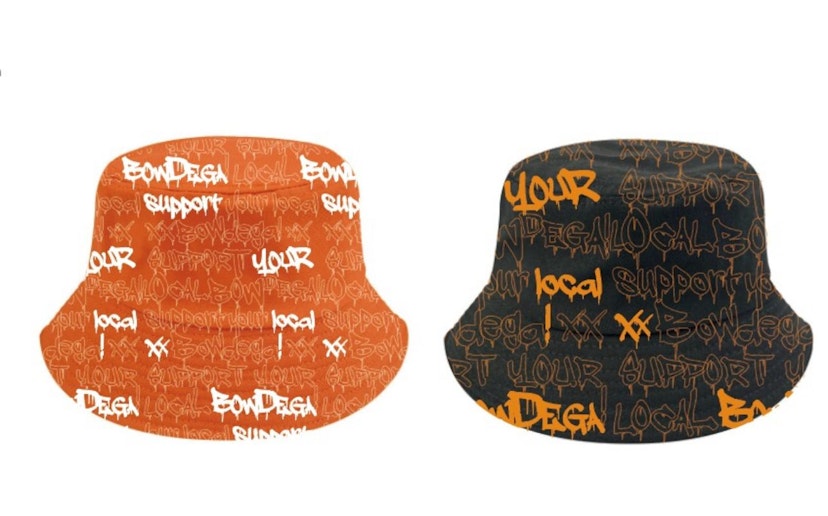 Bowdega Bucket Hat - Orange Graffiti