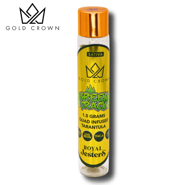 Green Crack | 1.5g | Jesters | Quad Infused | Gold Crown | Bloom
