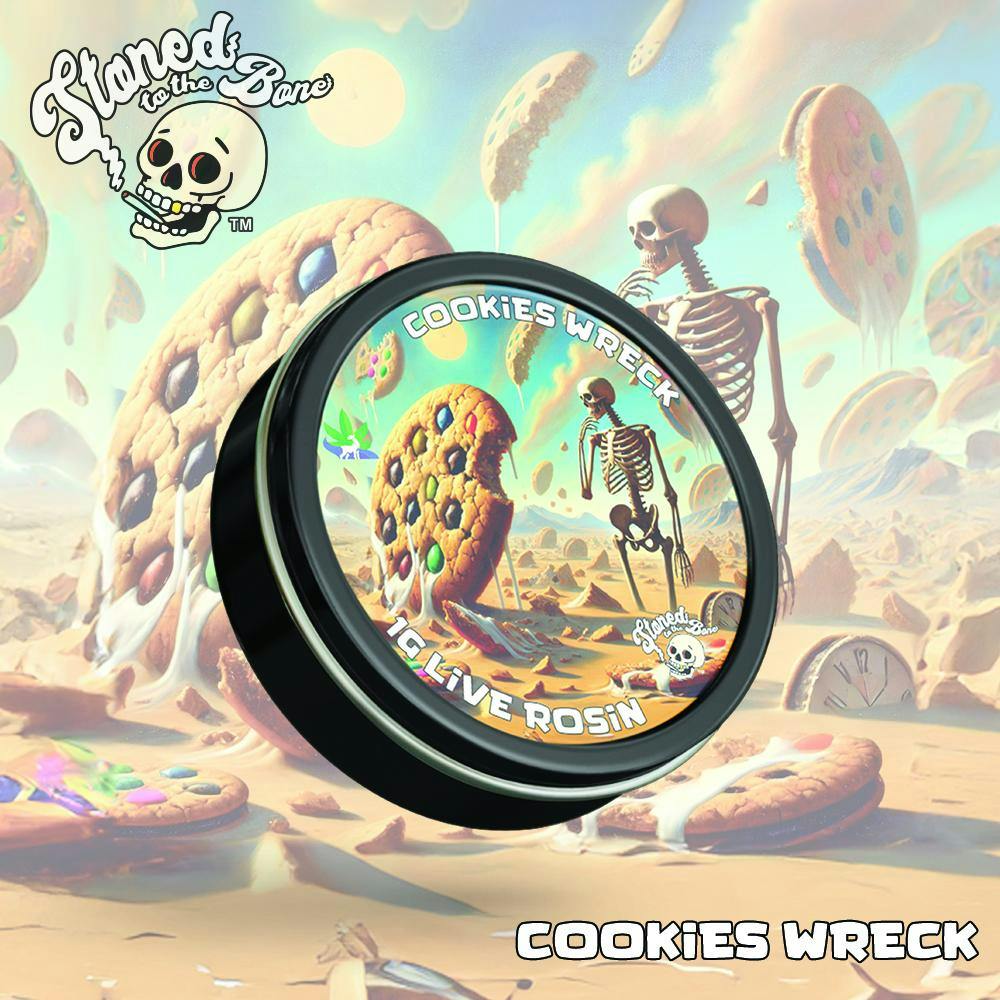 Stoned to the Bone - 1g Live Rosin - Cookie Wreck