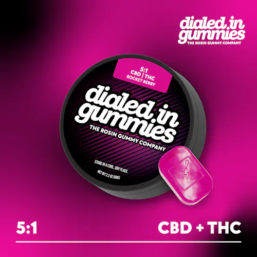 100mg – Rocket Berry 5:1 – Rosin Gummies (10pk)-active
