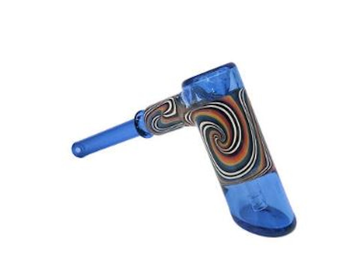 Image of Blue Wig-Wag | 5″ Hammer Bubbler