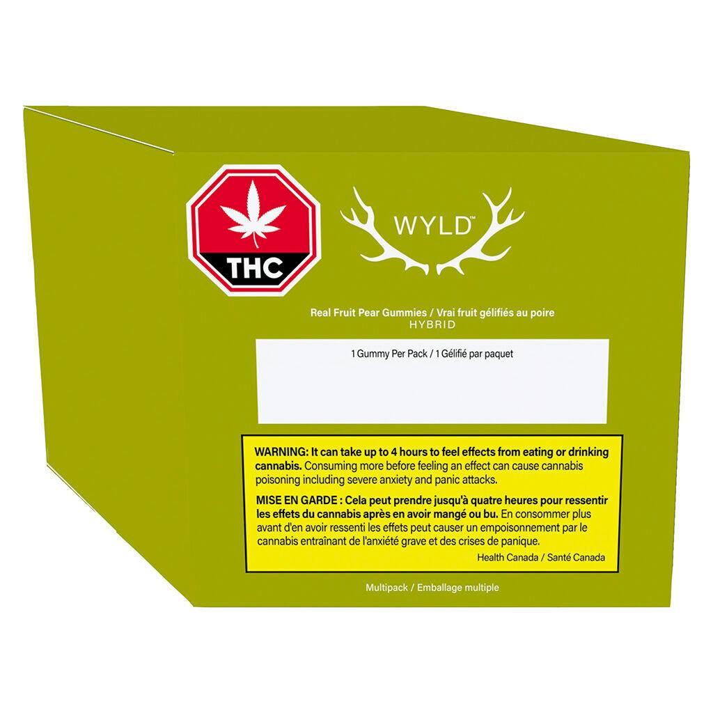 Wyld - Real Fruit Pear Hybrid Gummies 1:1 THC:CBG - 10x1 Pack