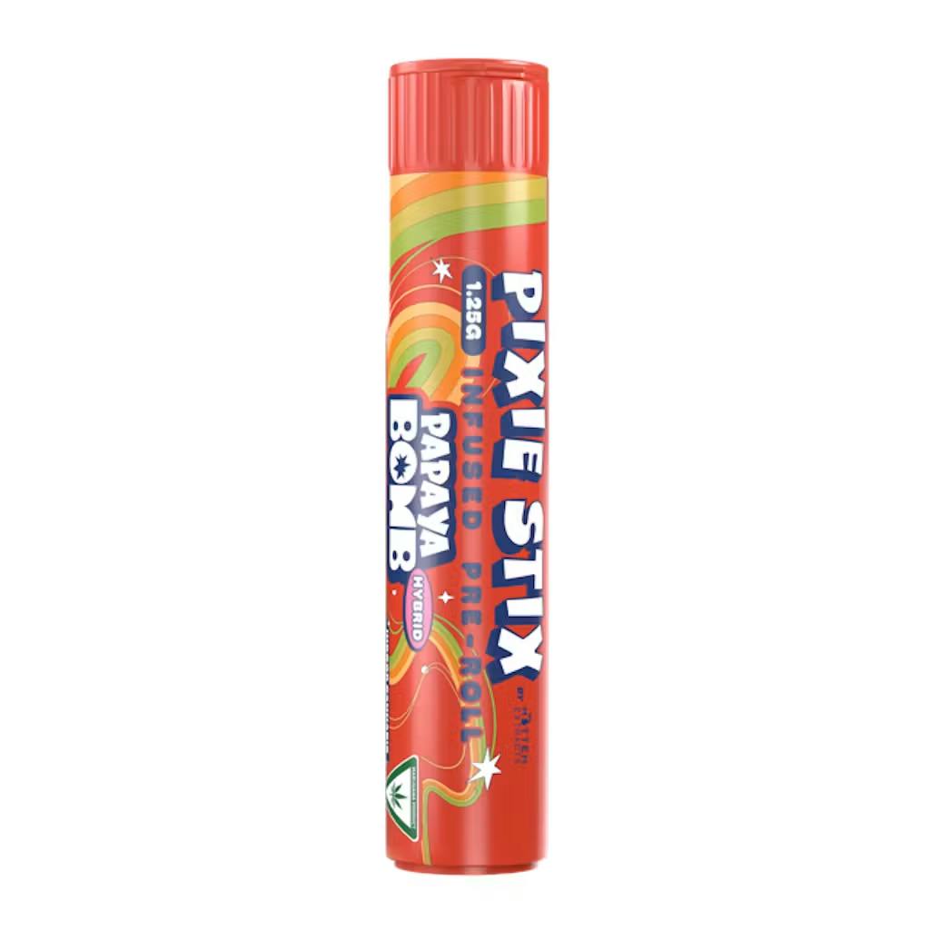 Pixie Stix - 1.25g Infused Preroll - Papaya Bomb