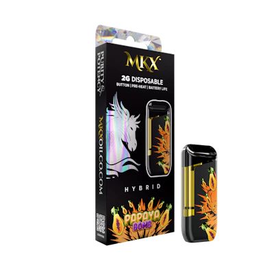 2g MKX Disposable - Papaya Bomb 2g Disposable - Hybrid