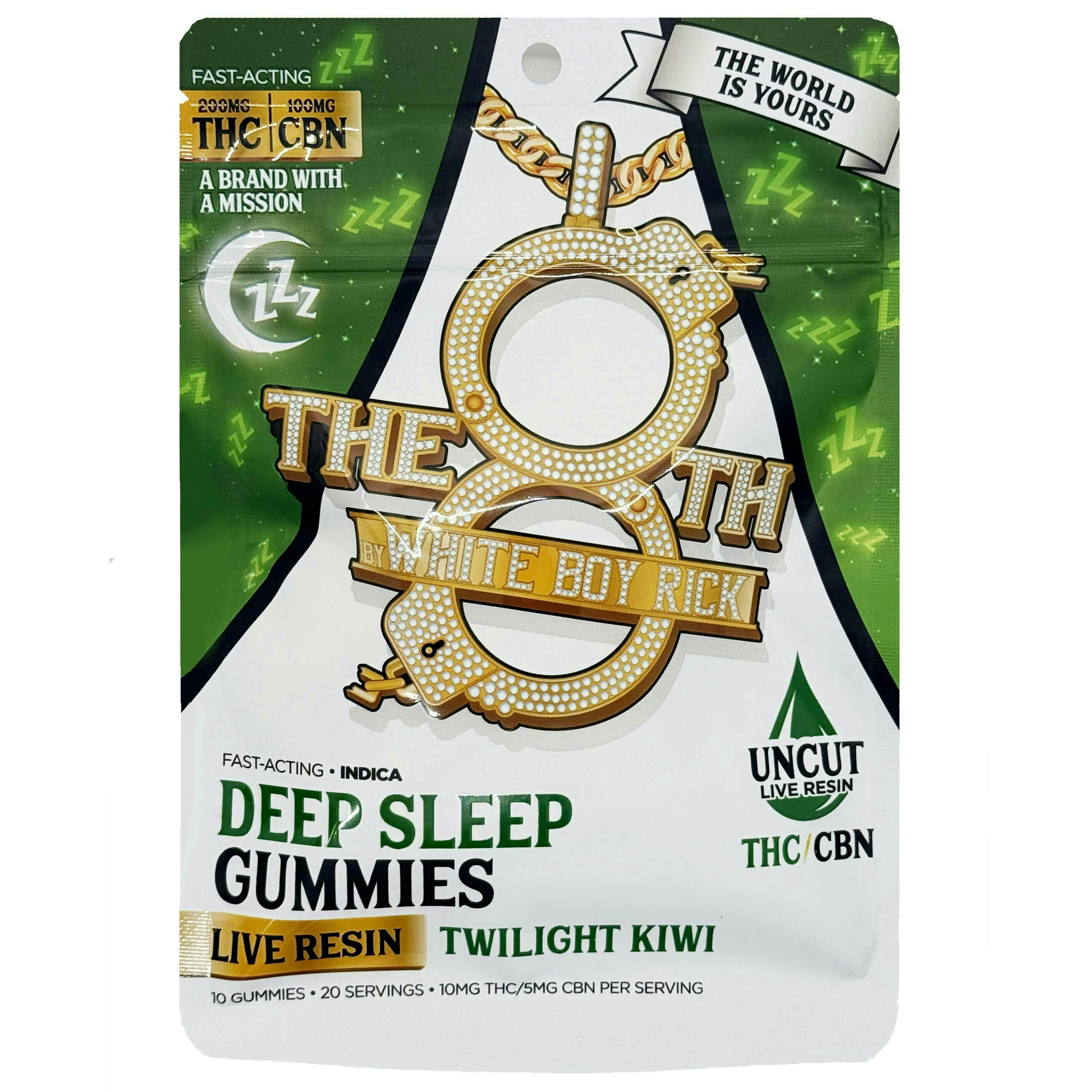 Product: White Boy Rick | Live Resin Gummies - 200mg - Twilight Kiwi