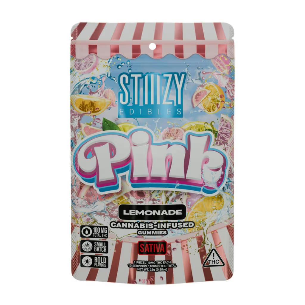 STIIIZY Pink 10pk 100mg Lemonade Gummies