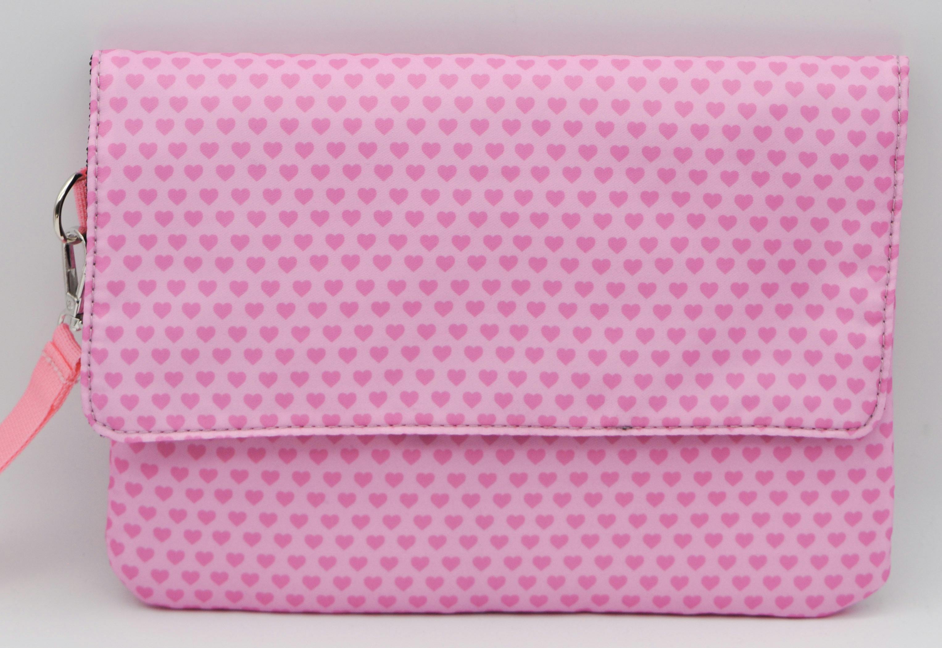 image of Pink Heart | Smell Proof Locking Stash Bag