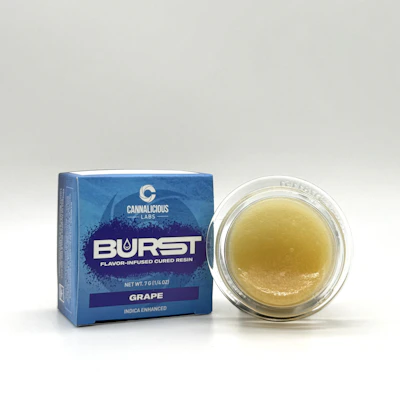 Cannalicious - 7g Cured Resin Baller Jar - Grape Burst