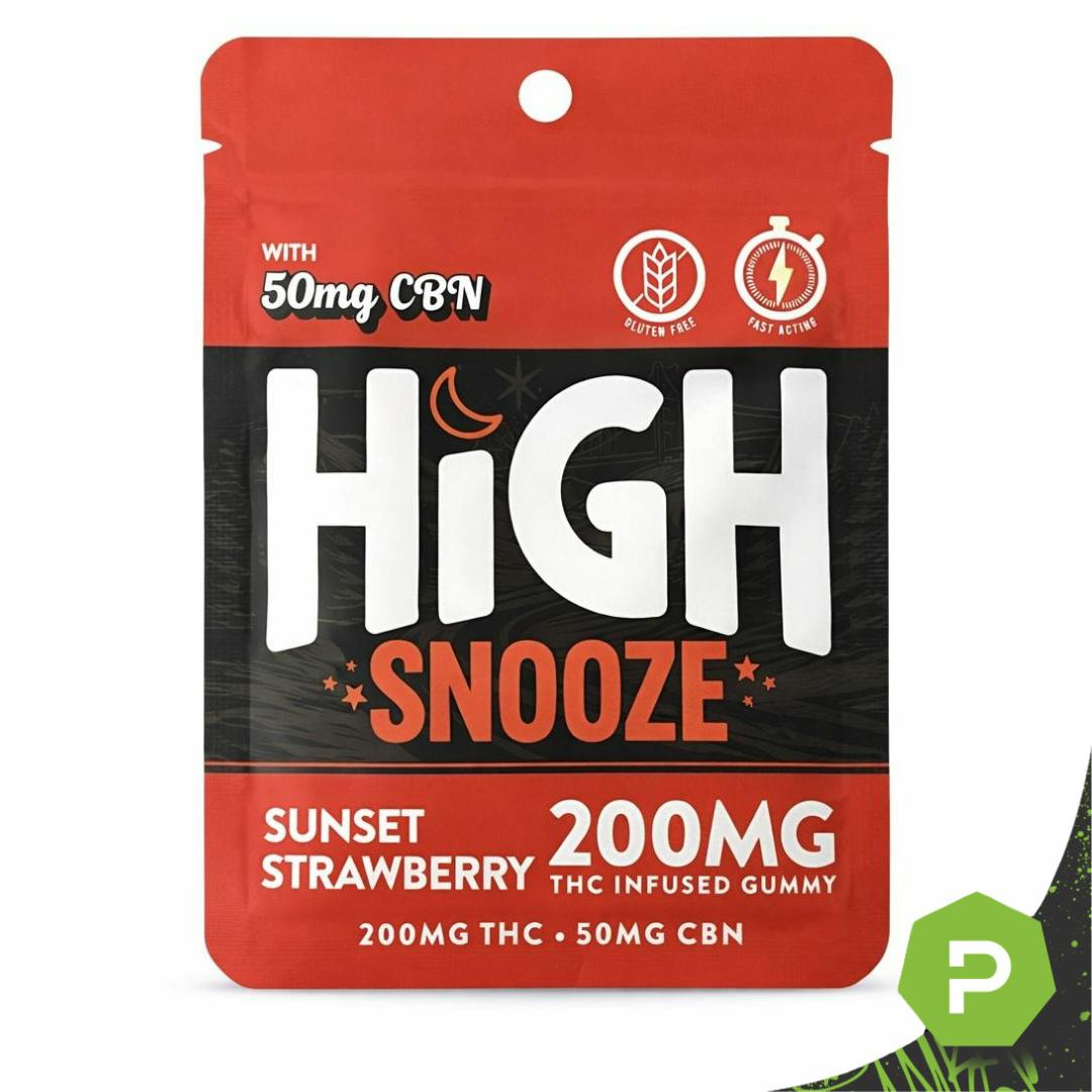 High Chew High Snooze | 200mg THC: 50mg CBN Single Gummy | Sunset