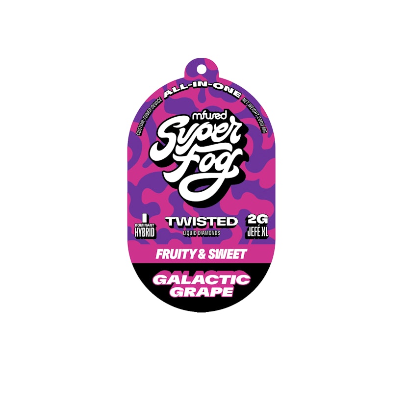 Mfused TWISTED Liquid Diamonds Disposable : Galactic Grape