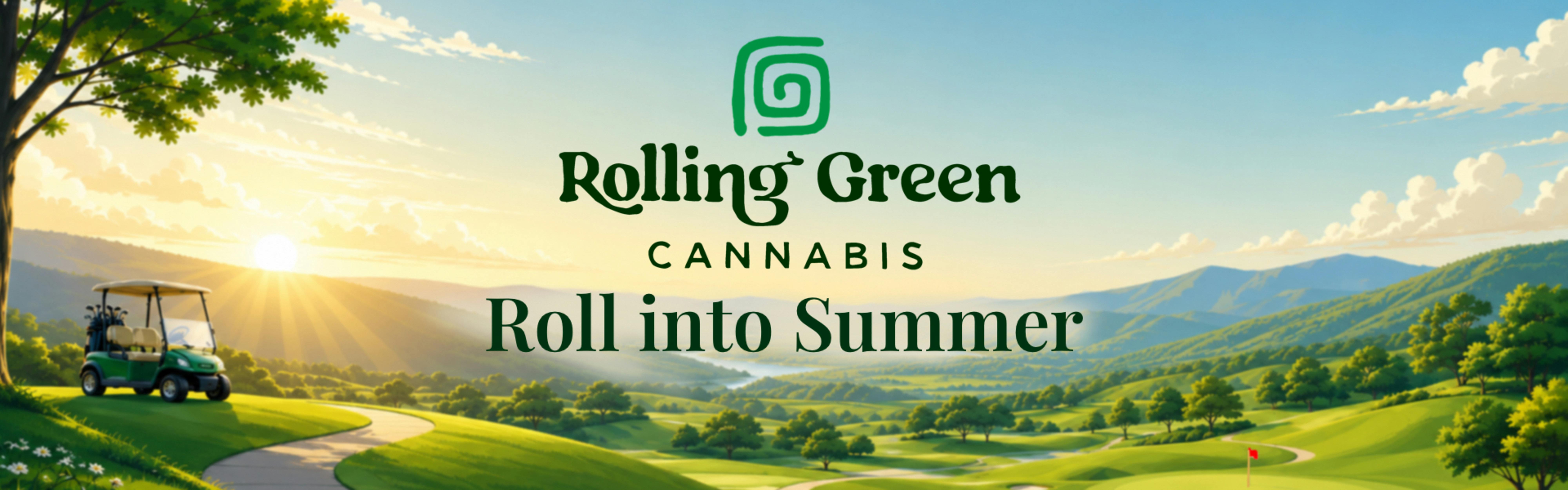 Rolling green flower