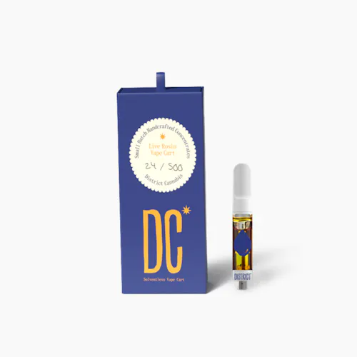 District Cannabis Gelato Cake Live Resin Cartridge 0.5g/-1
