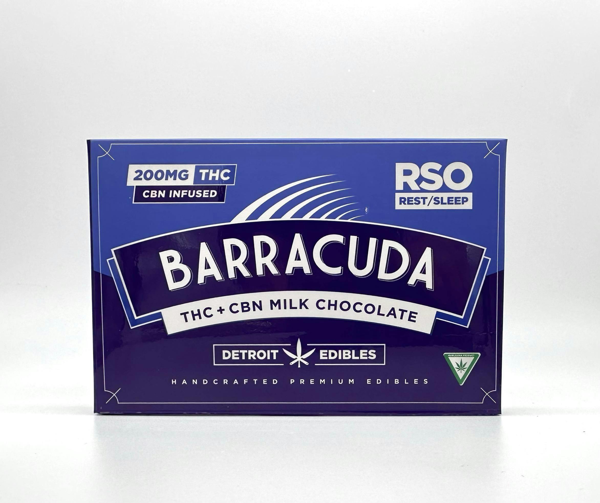 Barracuda - 200mg THC : 50mg CBN RSO Chocolate - Milk Chocolate