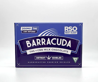 Barracuda - 200mg THC : 50mg CBN RSO Chocolate - Milk Chocolate - EDIBLES by Detroit Edibles at King of Budz