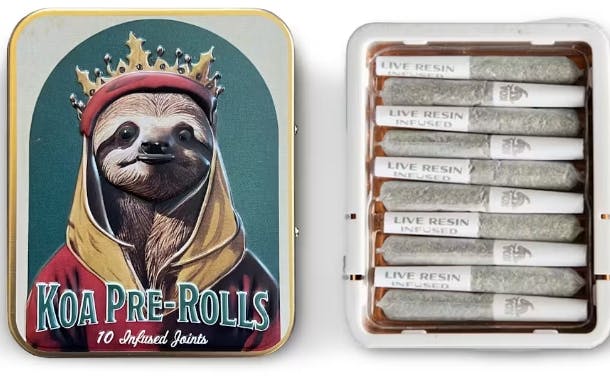 KOA Live Resin Infused Pre-Rolls | .35g Each 10 Pack | Queen of the South