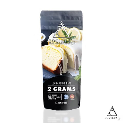 Society C - Lemon Pound Cake - 2g Live Resin Disposable
