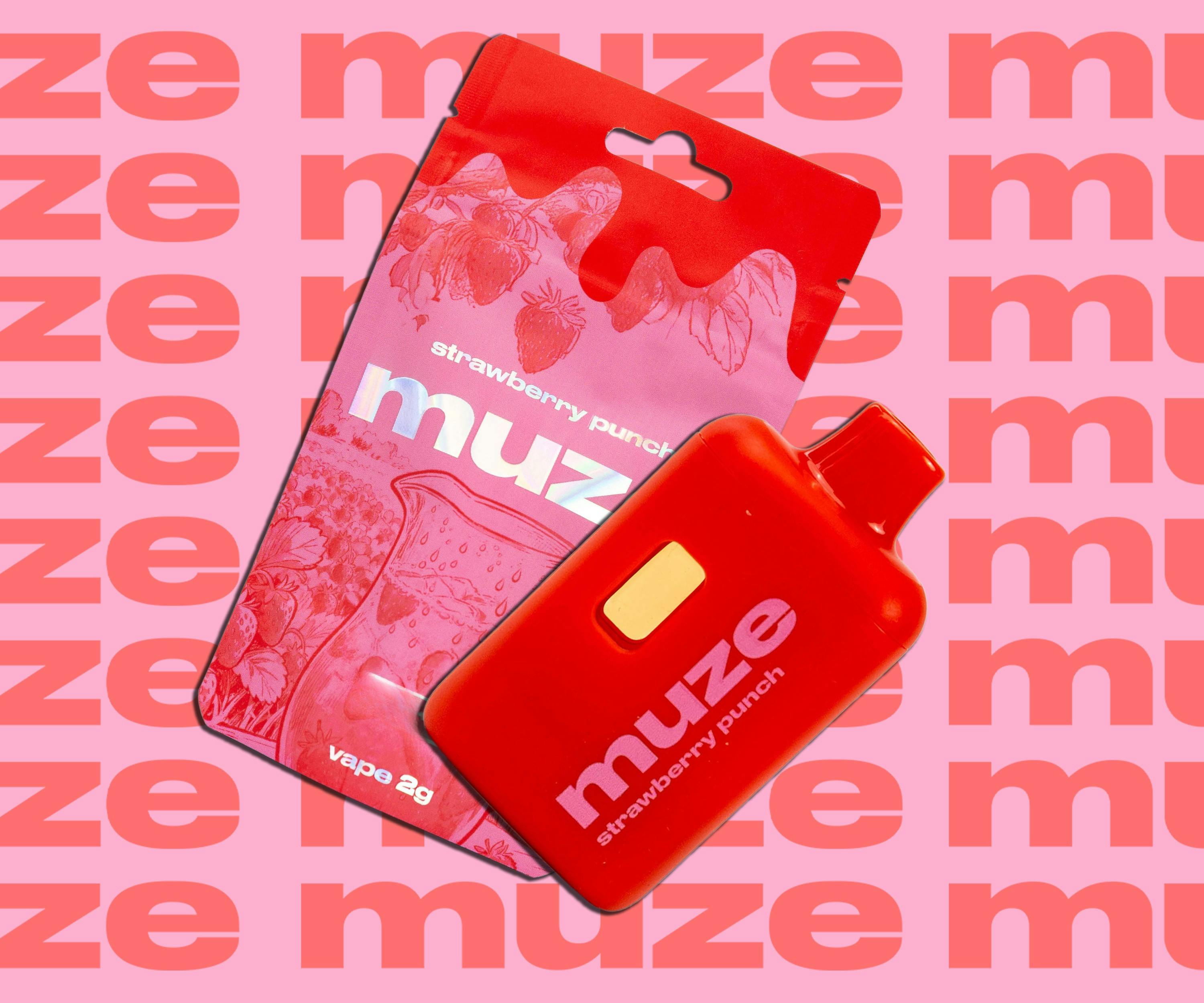 muze -  Flavored Disposable Vape 2g - Strawberry Punch