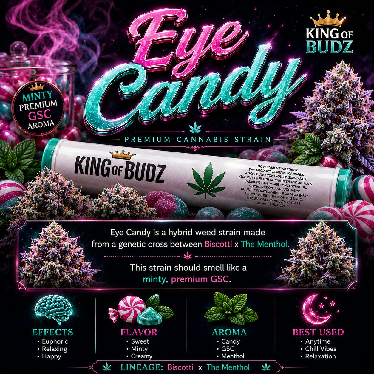 KOB - 1g Preroll - Eye Candy