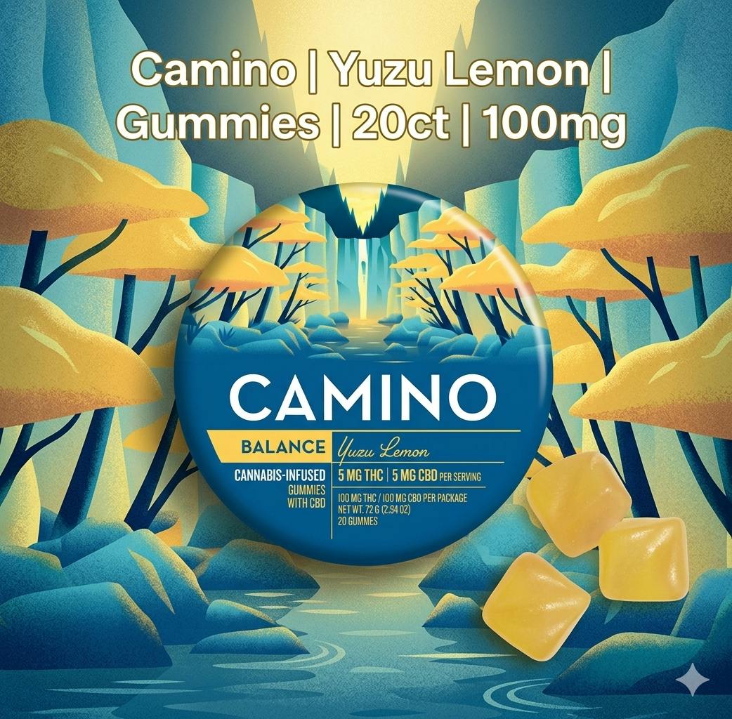 Product Camino | Yuzu Lemon | Gummies | 20ct | 100mg
