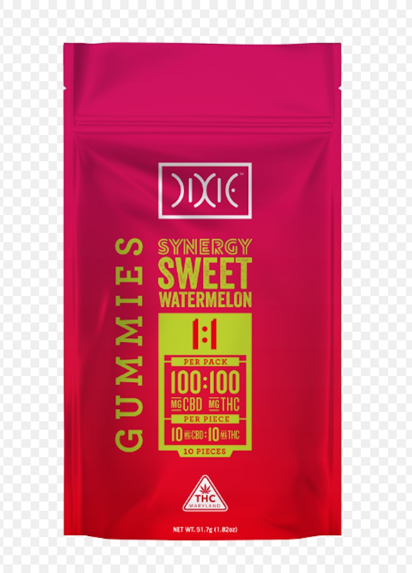 Dixie | 100mg Gummies | Synergy Watermellow 1:1