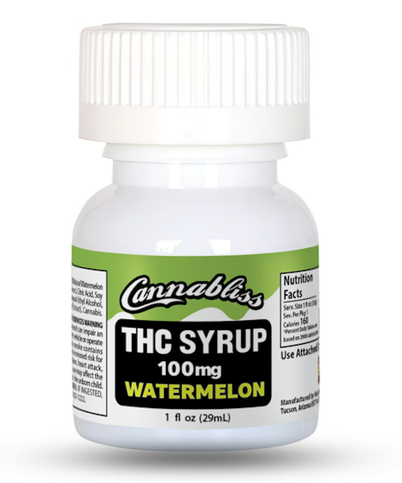 Halo Cannabliss Watermelon THC Syrup 100mg Indica