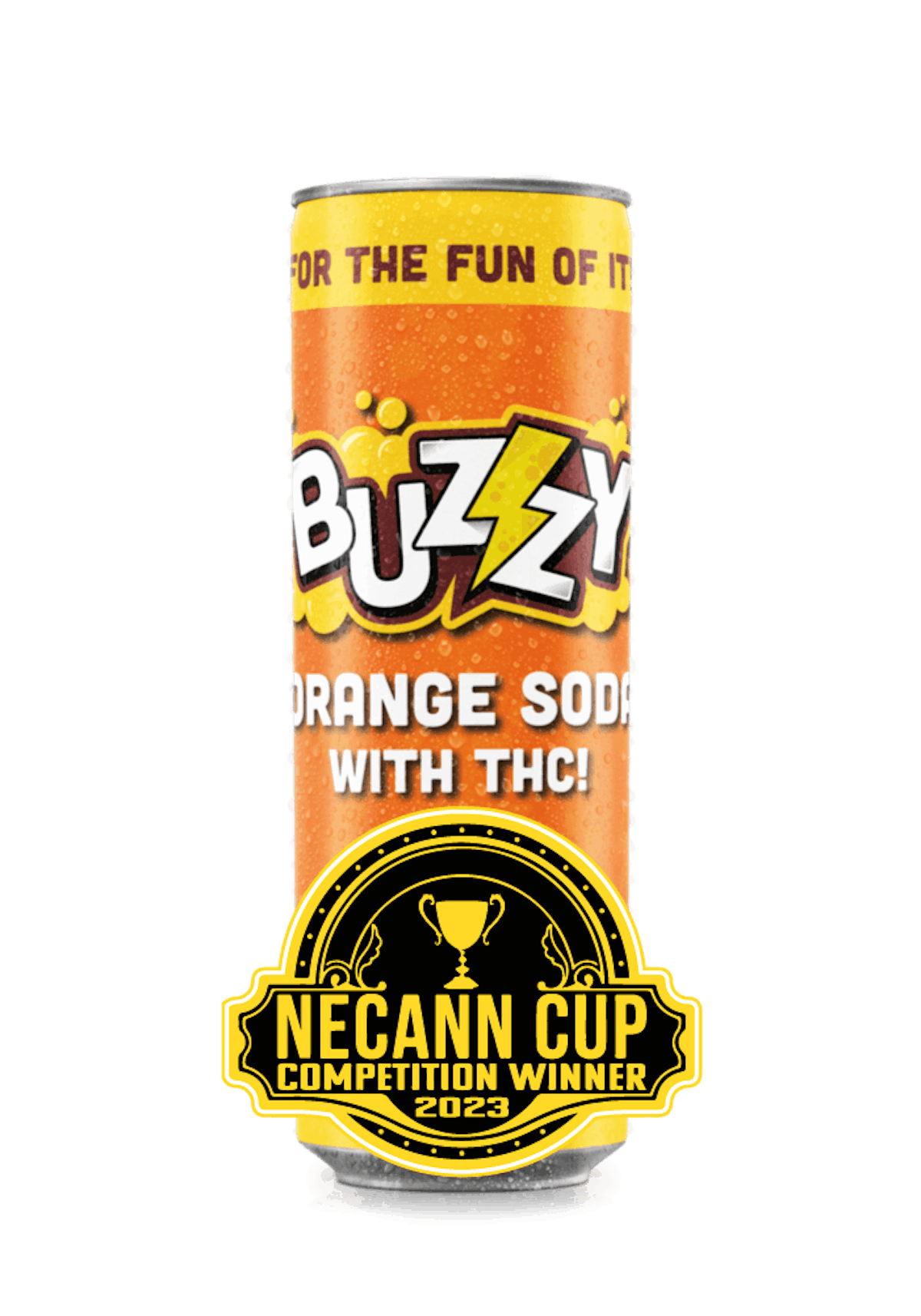Image of Buzzy | Orange Soda Can | Beverage