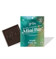 Product Dark Chocolate Mini Bar - THC - Hybrid