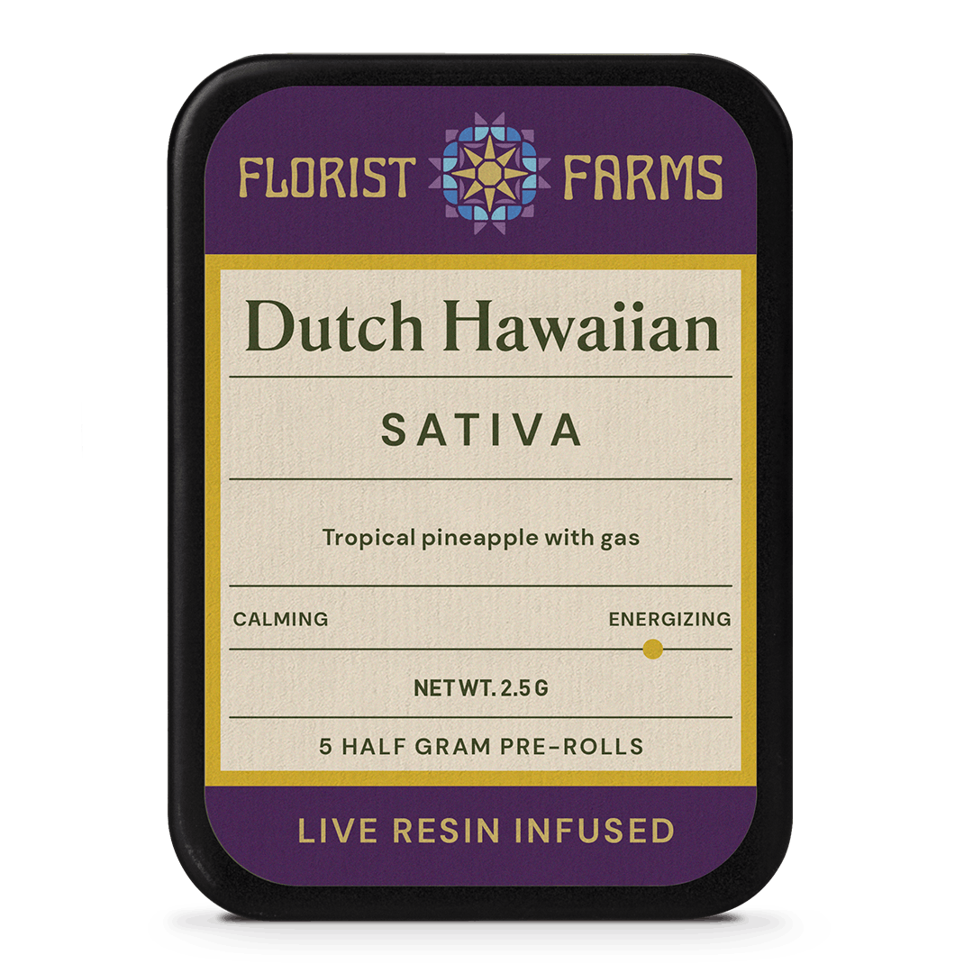Infused Live Resin Dutch Hawaiian | 1/2 Gram Joints | 5pk