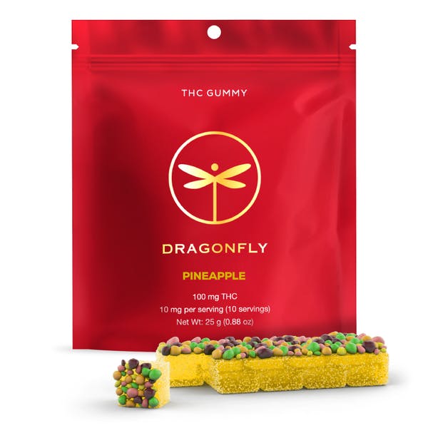 Product Dragonfly - Pineapple Cluster - 100mg - Gummy