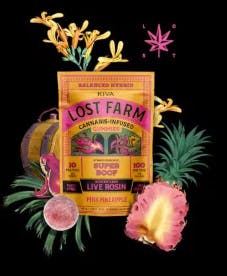 Product 10mg Lost Farm Pink Pineapple x Super Boof Gummies 10pk / 20 servings