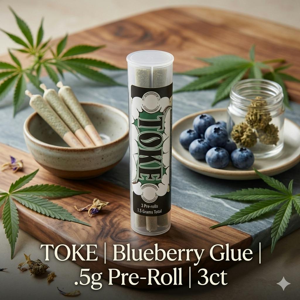 Product TOKE | Blueberry Glue | .5g Pre-Roll | 3ct