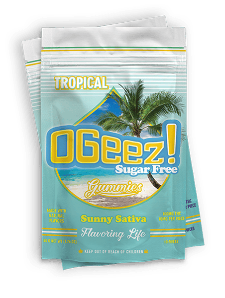 OGeez! Tropical Sugar Free Sativa Gummies Cannabis for sale