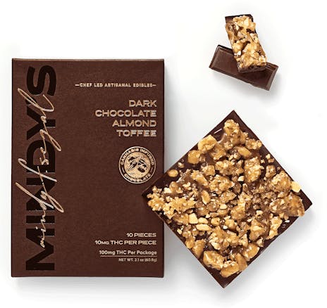 Mindy's - Dark Chocolate Almond Toffee Bar - (H) (100mg)