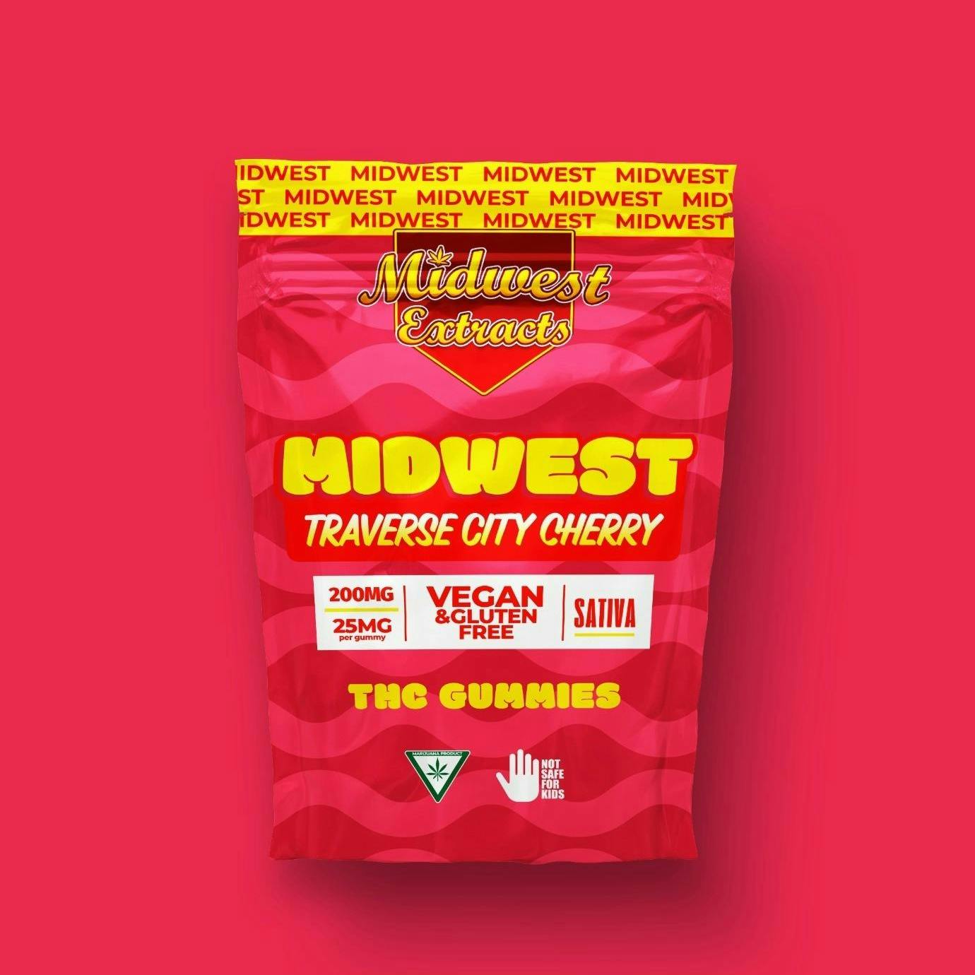 Product: Midwest Extracts | Gummies - 200mg - Traverse City Cherry (Sativa)