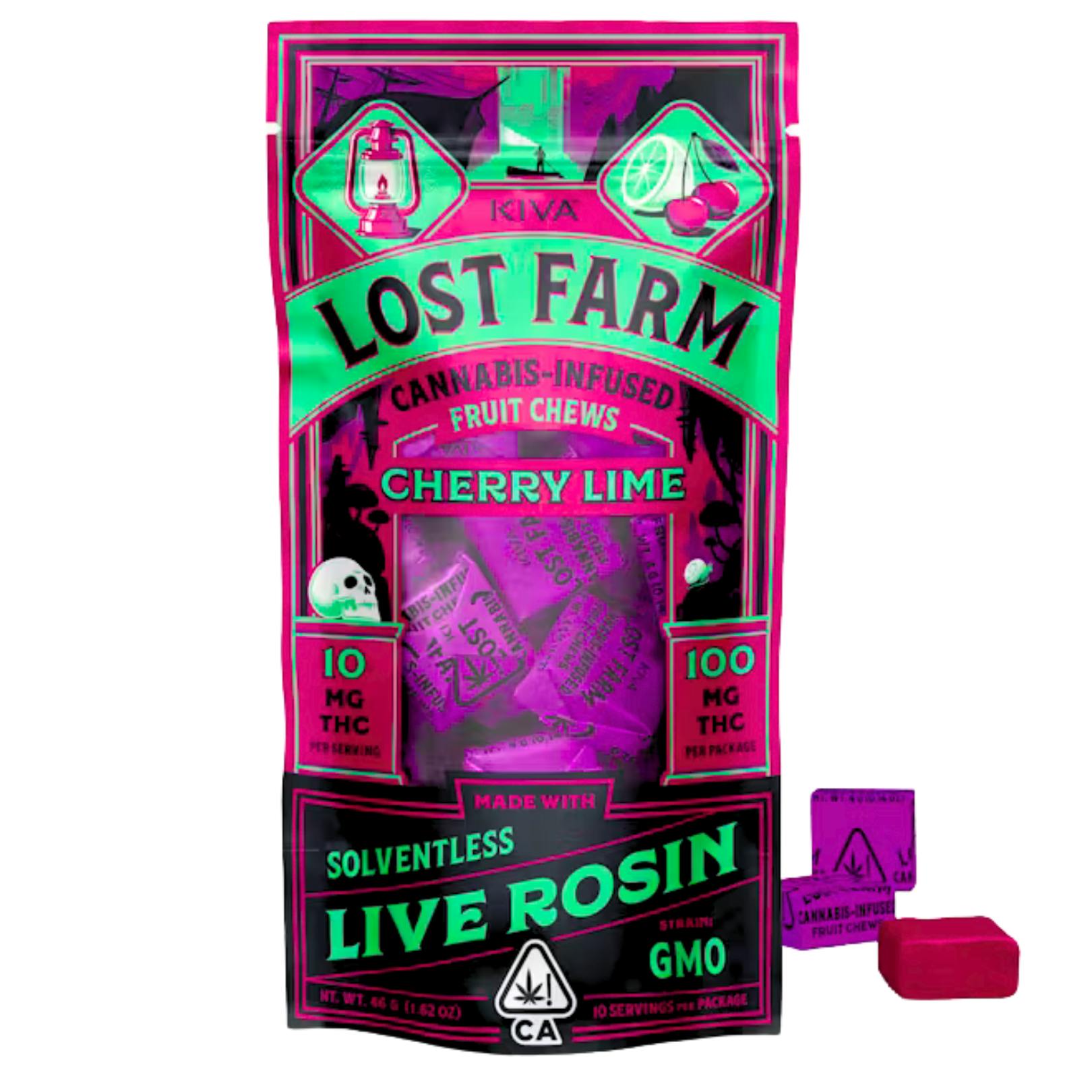 CHERRY LIME SOLVENTLESS LIVE ROSIN FRUIT CHEWS