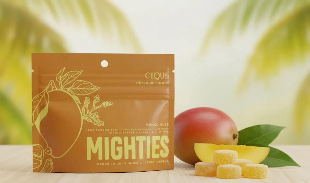 Clique | Mango Muse | Live Resin Mighties | 2pk | 100mg 1g Edibles