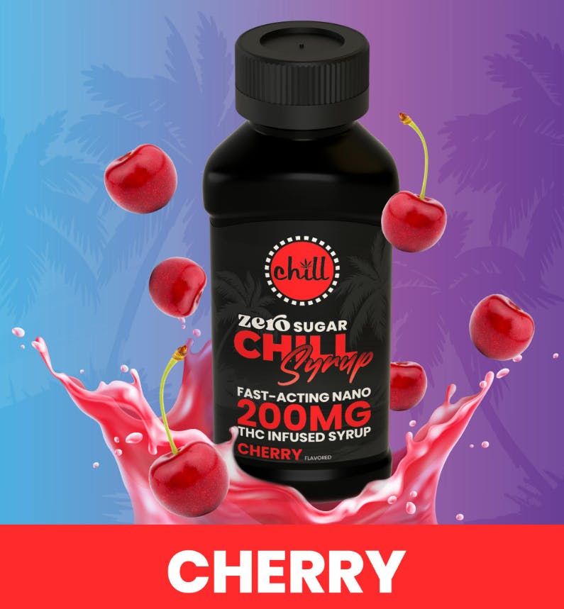 Chill Medicated | Cherry | Zero Sugar 200MG Syrup