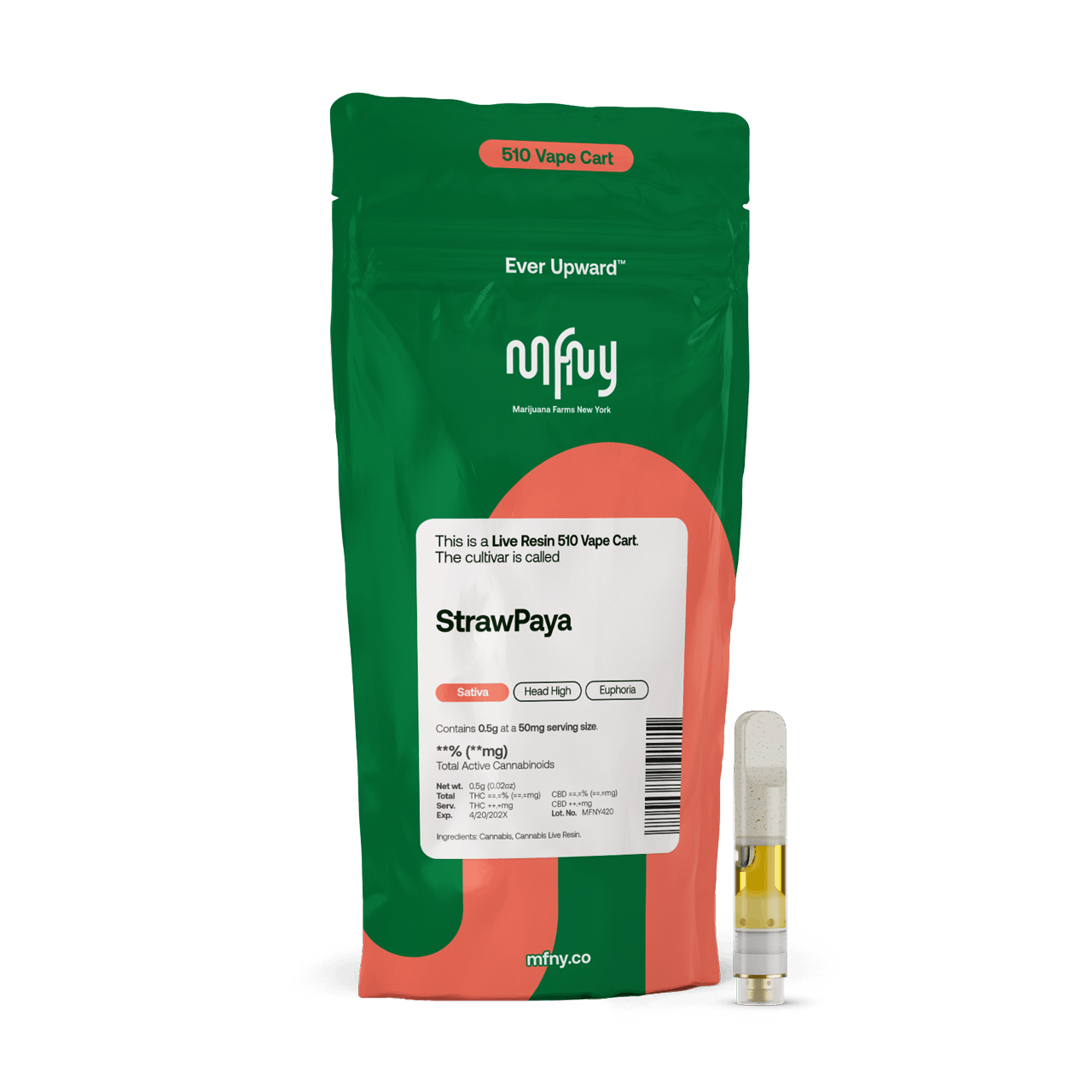 MFNY Strawpaya | Live Resin | 510 - VAPORIZERS cannabis product, .5g