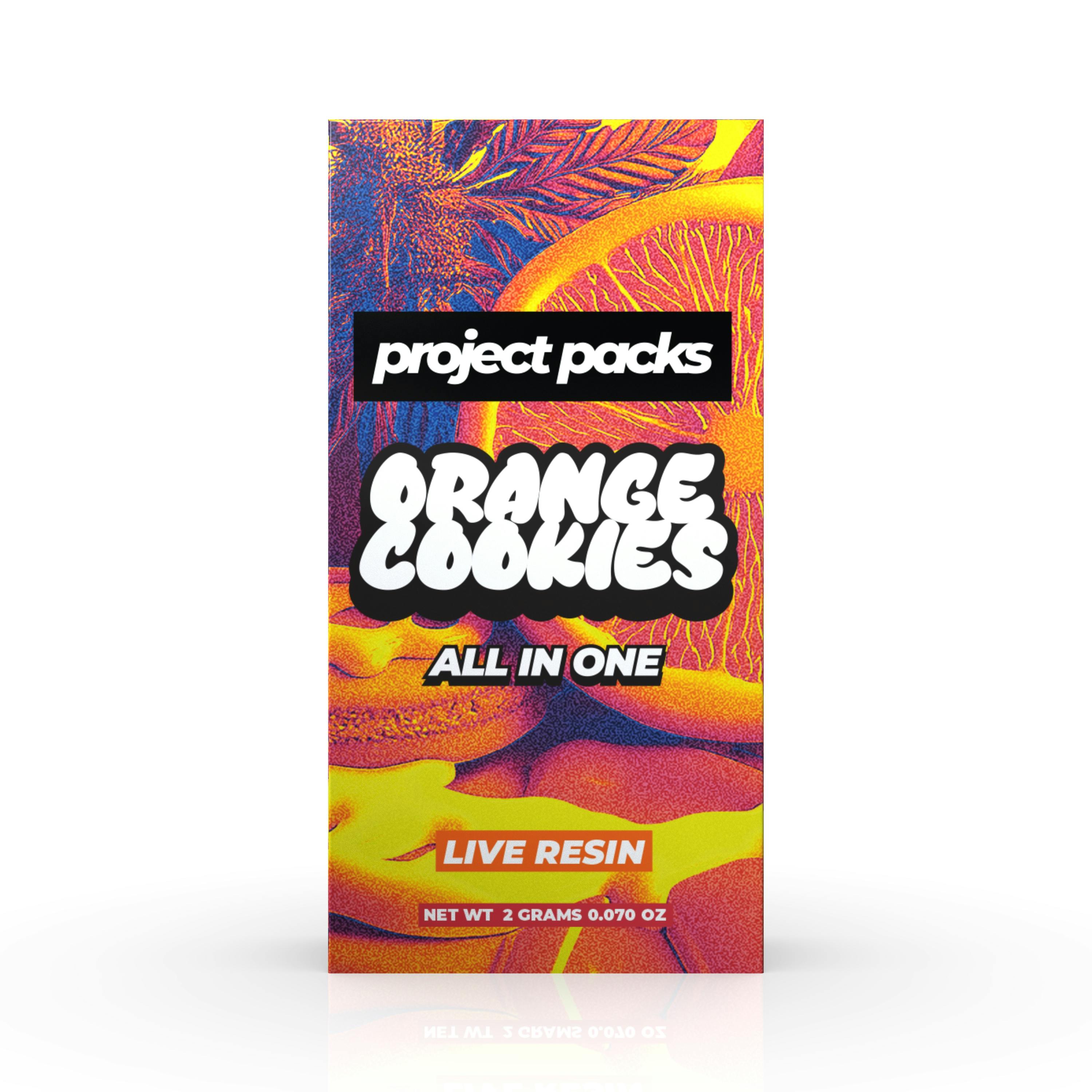 Project Packs Orange Cookies Live Resin All In One Cannabis for